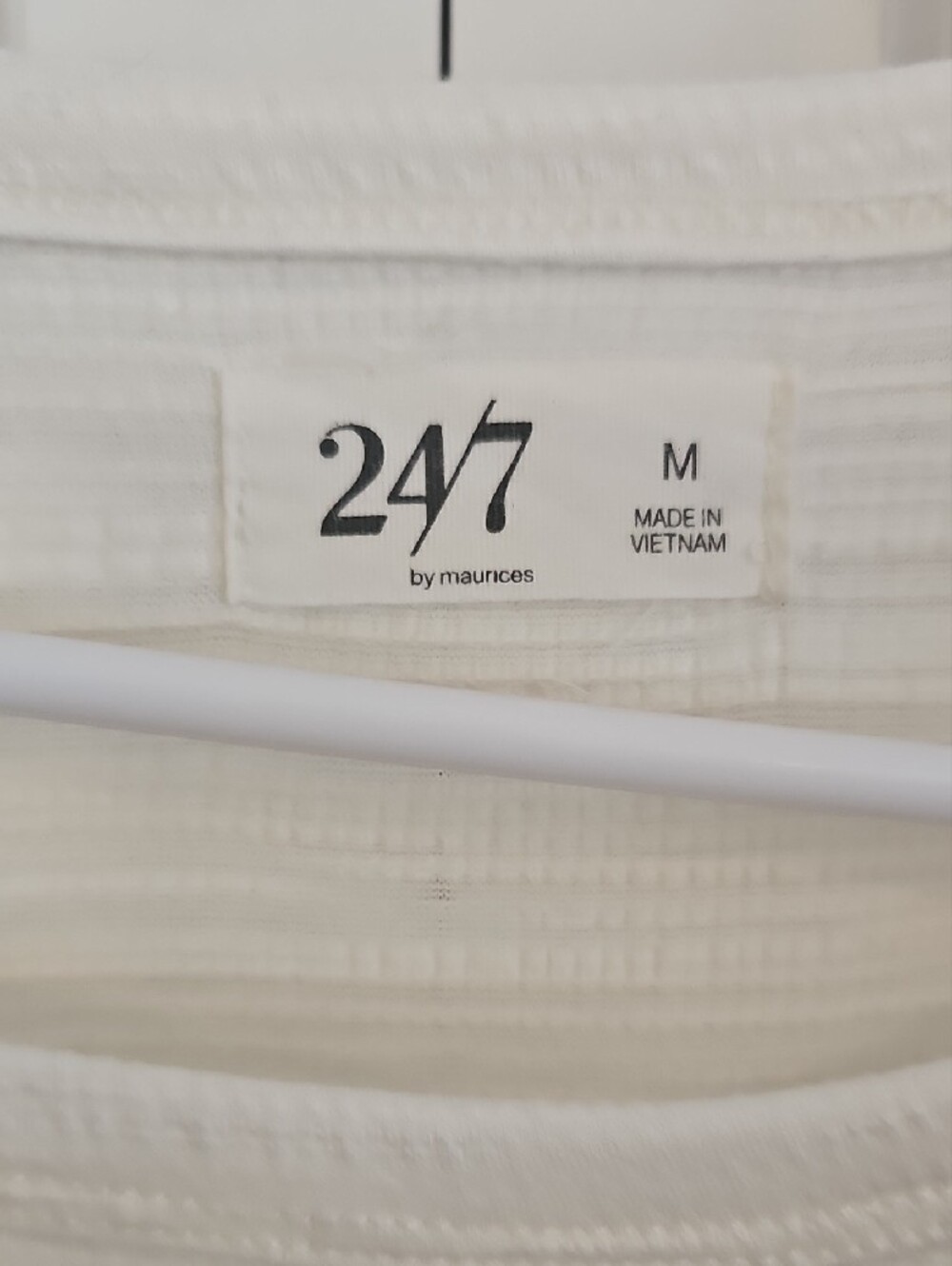 Textured Cream Short-Sleeve Tunic Top - Maurice's - Picture 2 of 5